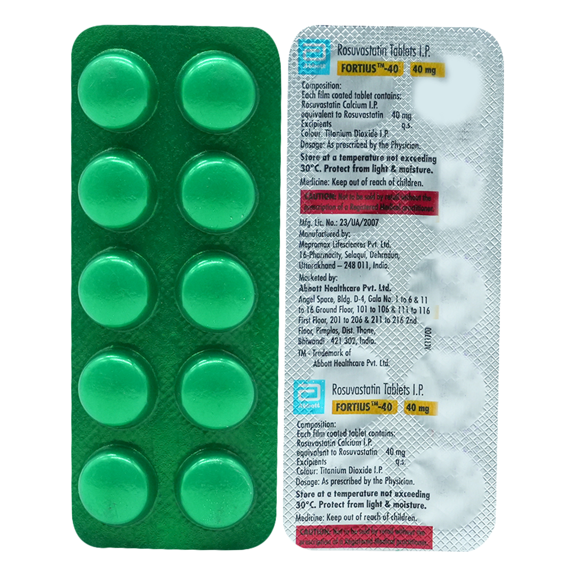 Fortius-40 Tablet 10's, Pack of 10 TABLETS Fortius-40 Tablet 10's, Pack of 10 TABLETS