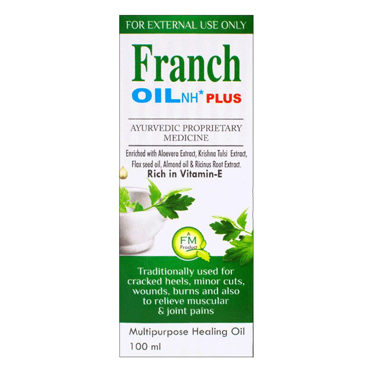 Franch Multipurpose Healing Oil, 100 ml, Pack of 1 Franch Multipurpose Healing Oil, 100 ml, Pack of 1
