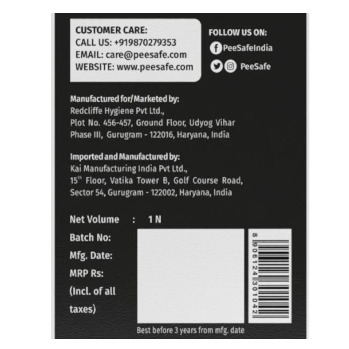 Furr By Pee Safe Bikini Line Triming Razor, 1 Count, Pack of 1 Furr By Pee Safe Bikini Line Triming Razor, 1 Count, Pack of 1