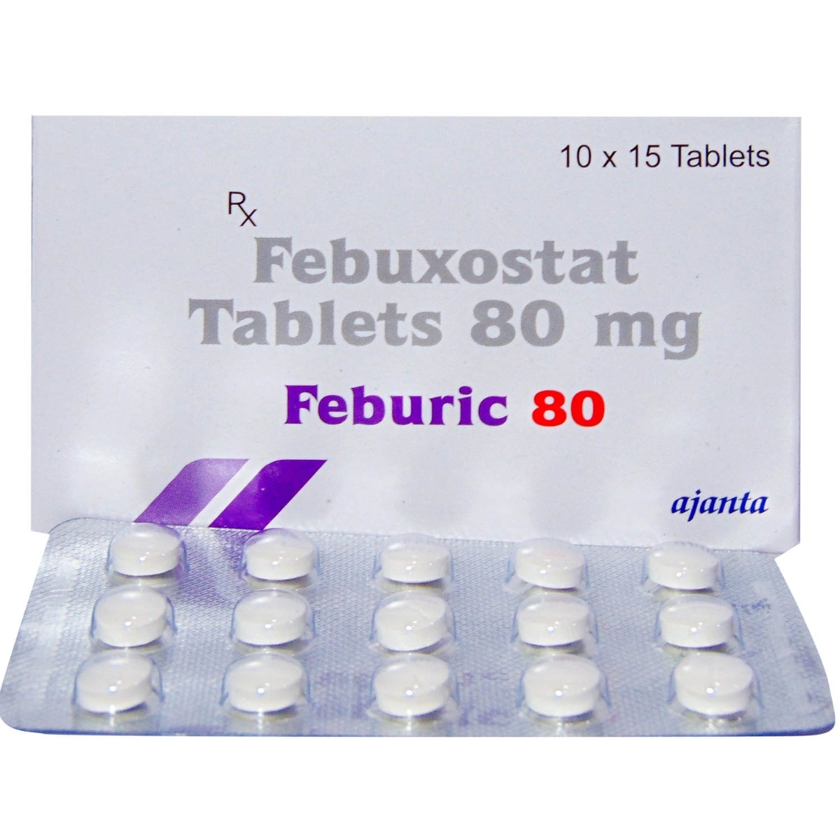 Feburic 80 Tablet 15's, Pack of 15 TABLETS Feburic 80 Tablet 15's, Pack of 15 TABLETS