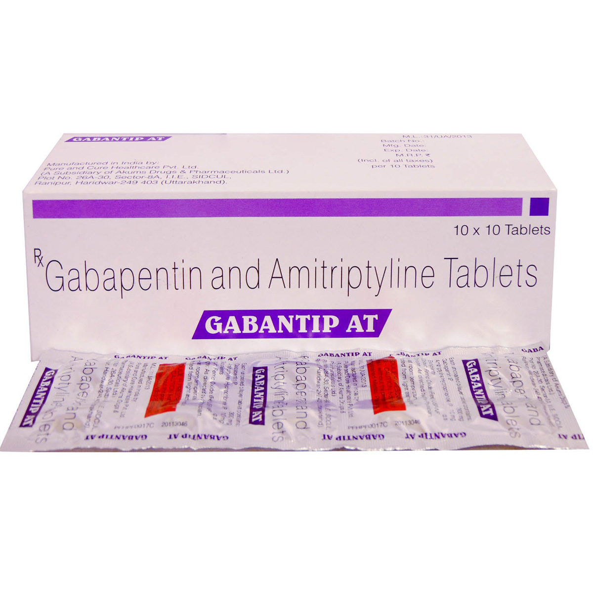 Buy Gabantip AT Tablet 10's Online