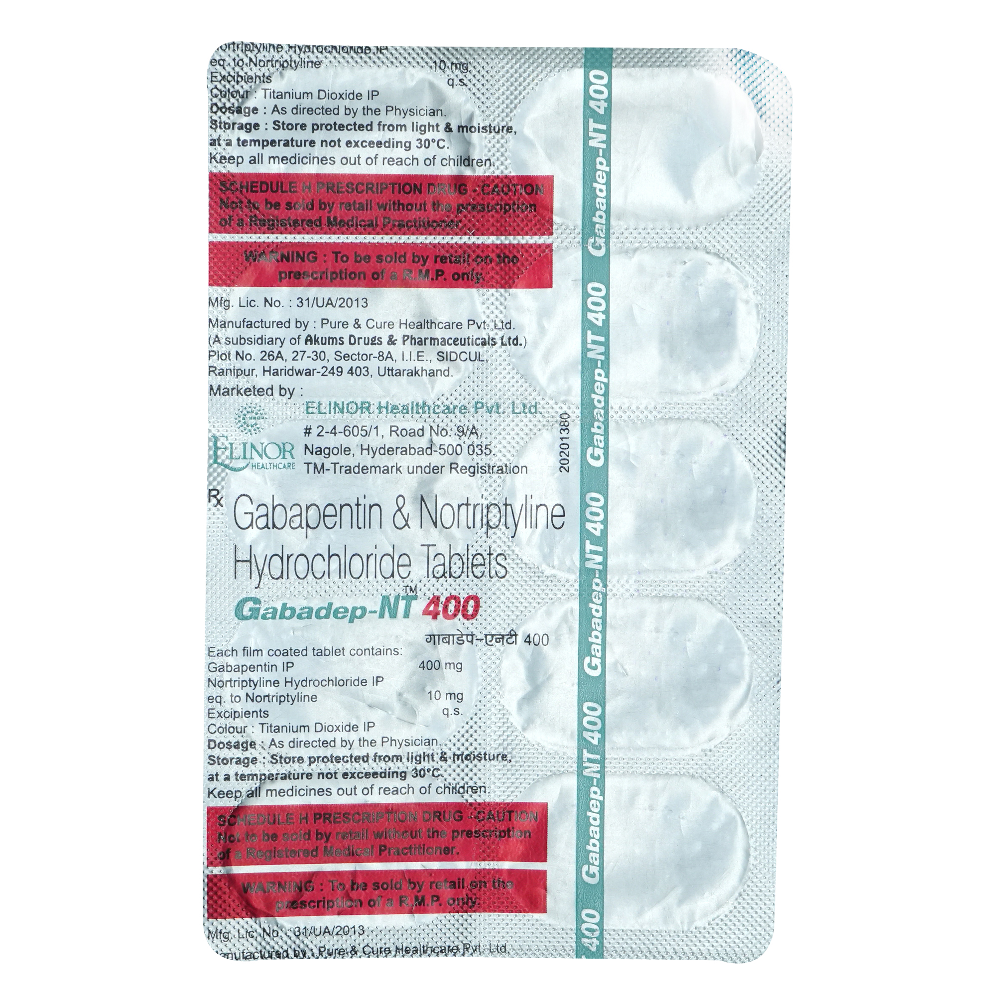 Gabadep-NT 400 Tablet 10's, Pack of 10 TABLETS Gabadep-NT 400 Tablet 10's, Pack of 10 TABLETS