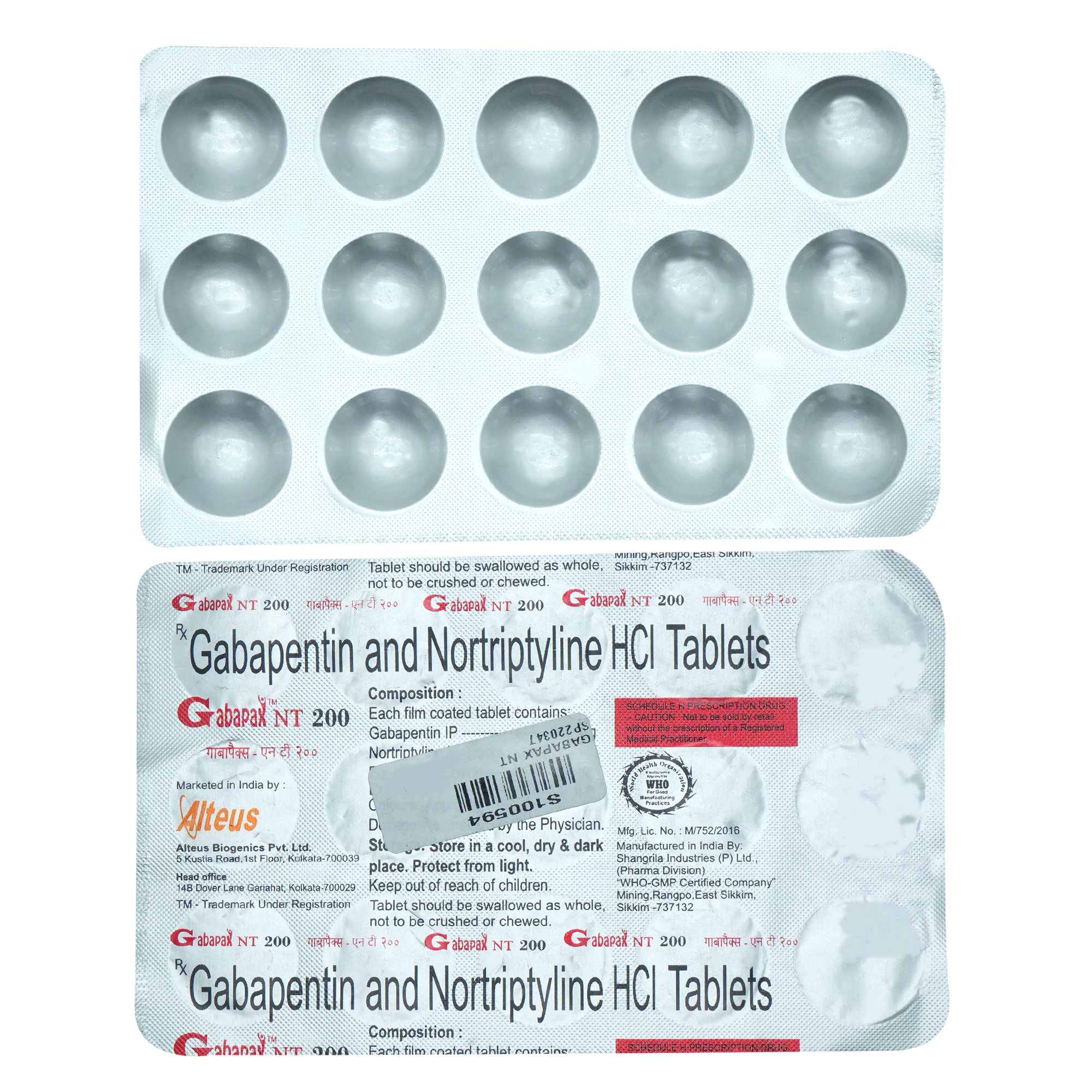 Gabapax NT 200 Tablet 15's, Pack of 15 TABLETS Gabapax NT 200 Tablet 15's, Pack of 15 TABLETS