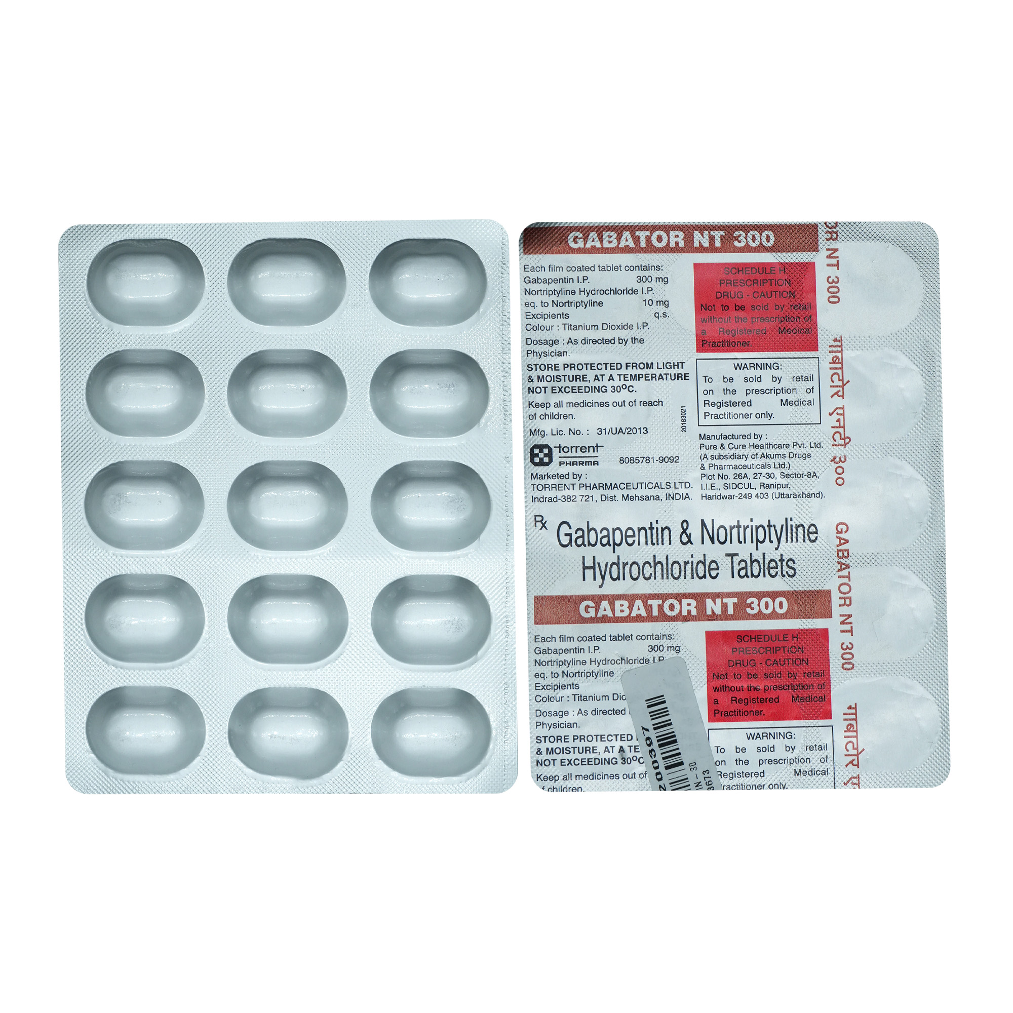 Gabator NT 300 Tablet 15's, Pack of 15 TABLETS Gabator NT 300 Tablet 15's, Pack of 15 TABLETS