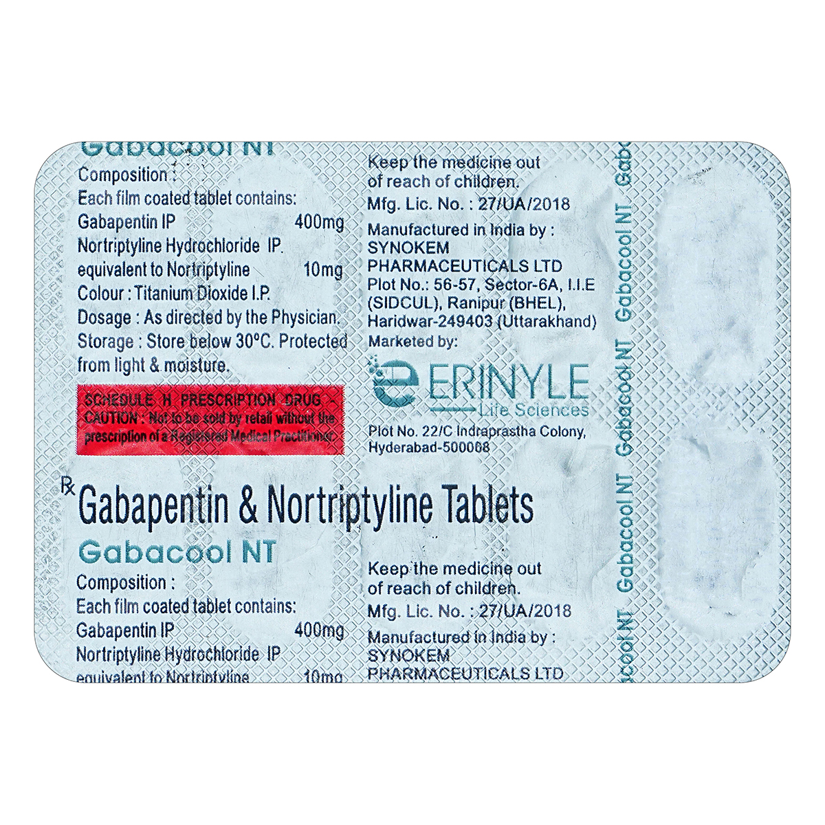 Gabacool NT Tablet 10's, Pack of 10 TABLETS Gabacool NT Tablet 10's, Pack of 10 TABLETS