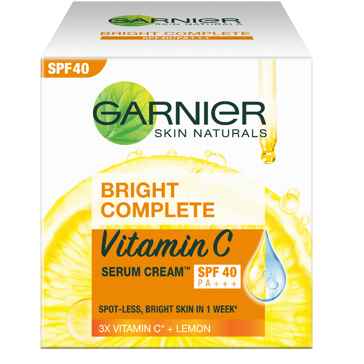 Garnier Bright Complete Vitamin C SPF 40 PA+++ Serum Cream, 45 gm Price, Uses, Side Effects