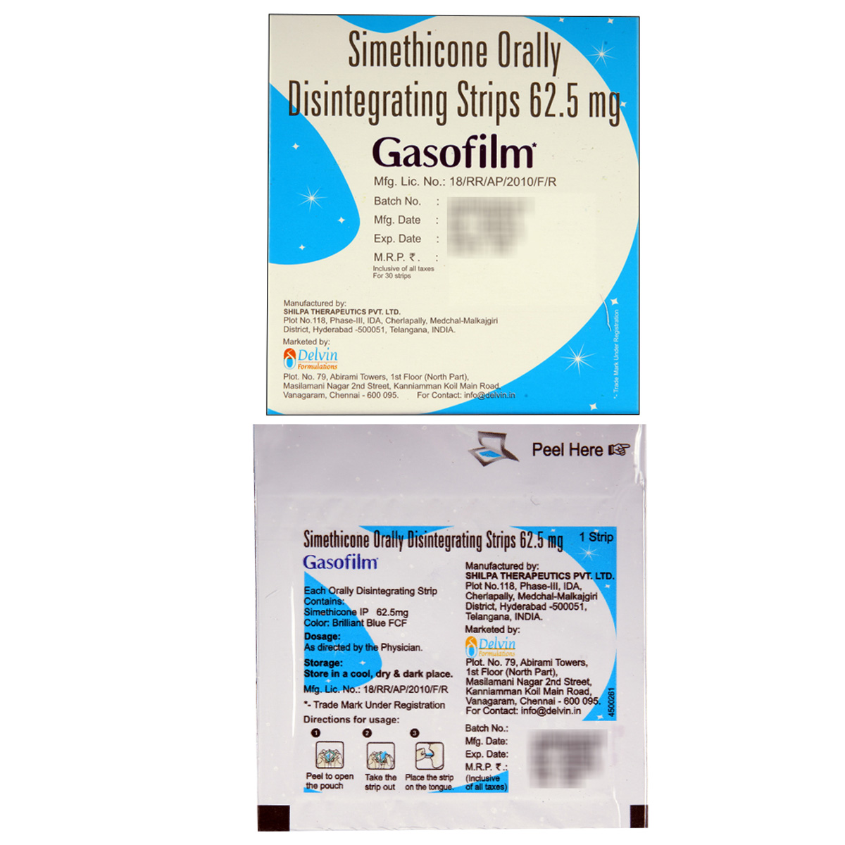 Gasofilm Oral Disintegrating Strip 30's, Pack of 30 STRIPSS Gasofilm Oral Disintegrating Strip 30's, Pack of 30 STRIPSS