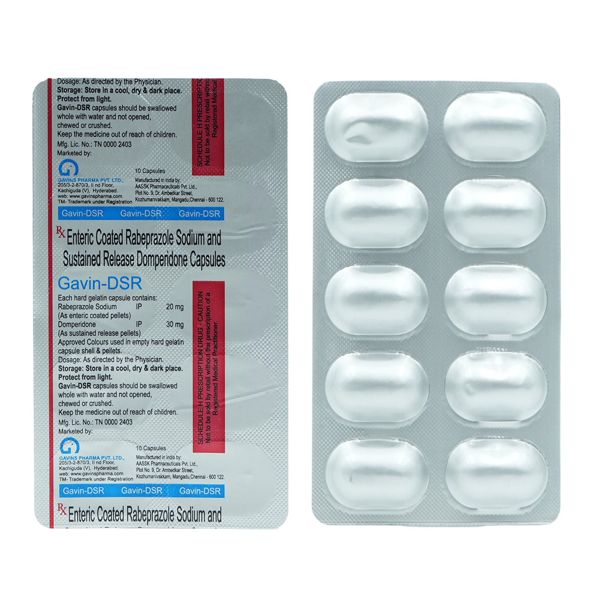 Gavin-Dsr Capsule 10'S, Pack of 10 CapsuleS Gavin-Dsr Capsule 10'S, Pack of 10 CapsuleS