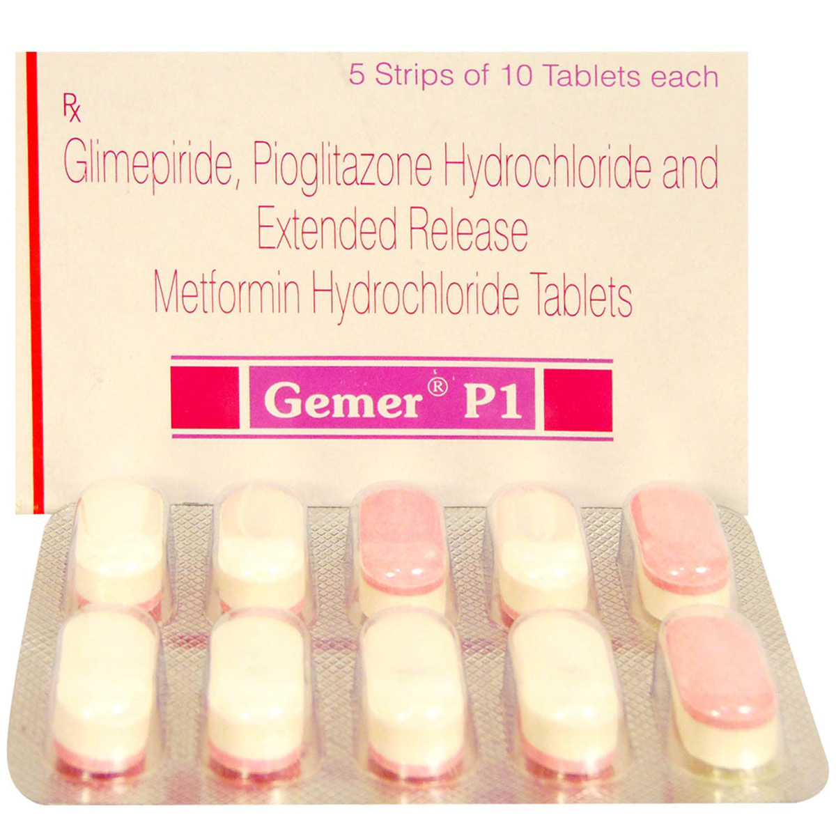 Gemer P1 Tablet 10's, Pack of 10 TABLETS Gemer P1 Tablet 10's, Pack of 10 TABLETS