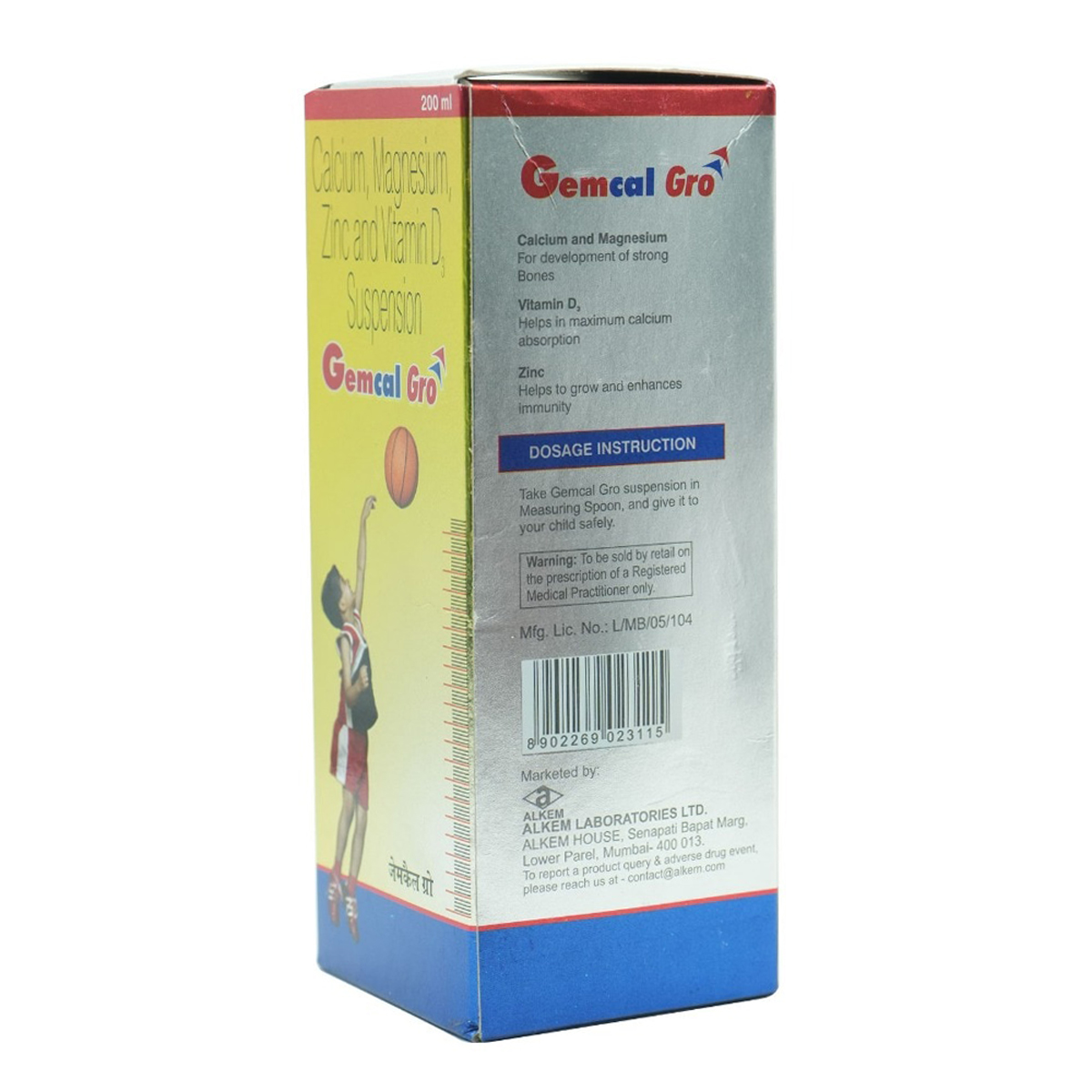 Gemcal Gro Suspension 200 ml, Pack of 1 Gemcal Gro Suspension 200 ml, Pack of 1