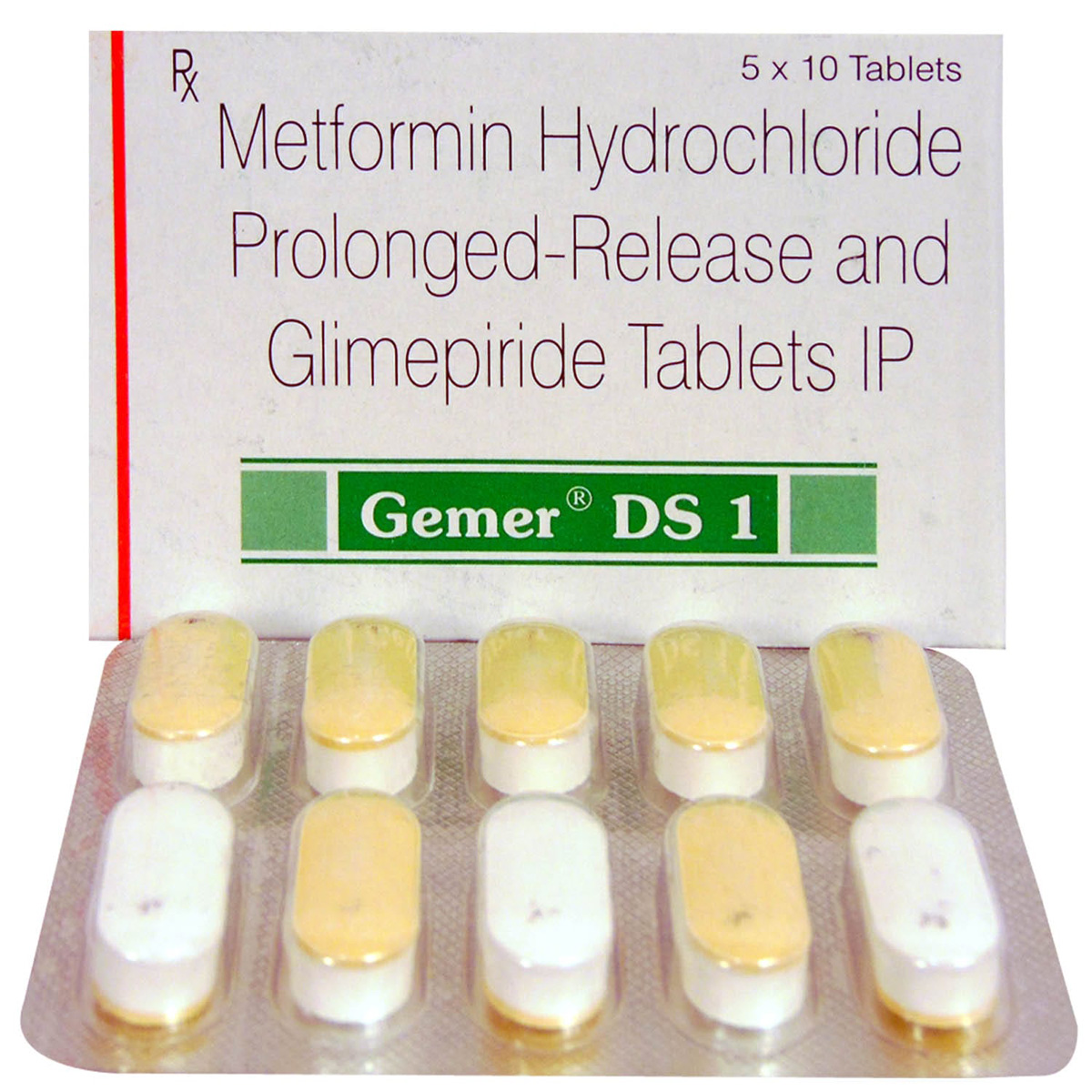 Gemer DS 1 Tablet 10's, Pack of 10 TABLETS Gemer DS 1 Tablet 10's, Pack of 10 TABLETS