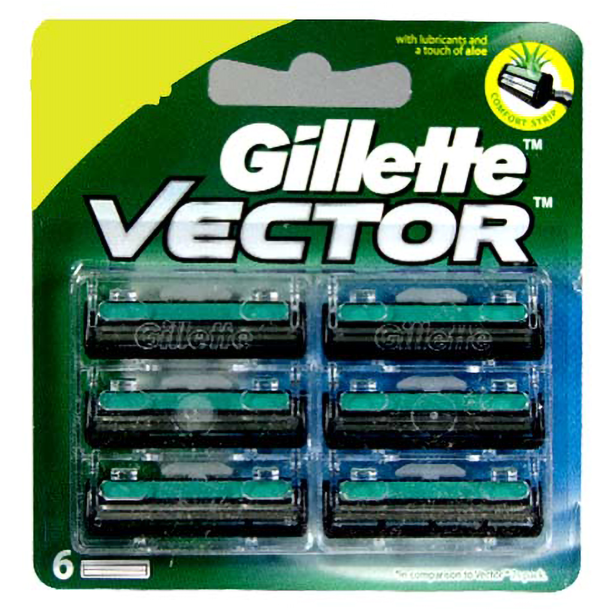 Gillette Vector Cartridge, 6 Count, Pack of 1 Gillette Vector Cartridge, 6 Count, Pack of 1