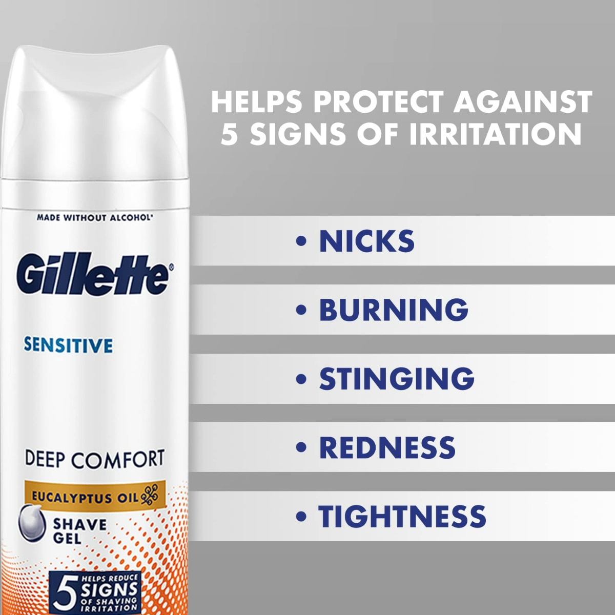 Gillette Sensitive Deep Comfort Shave Gel, 195 gm, Pack of 1 Gillette Sensitive Deep Comfort Shave Gel, 195 gm, Pack of 1