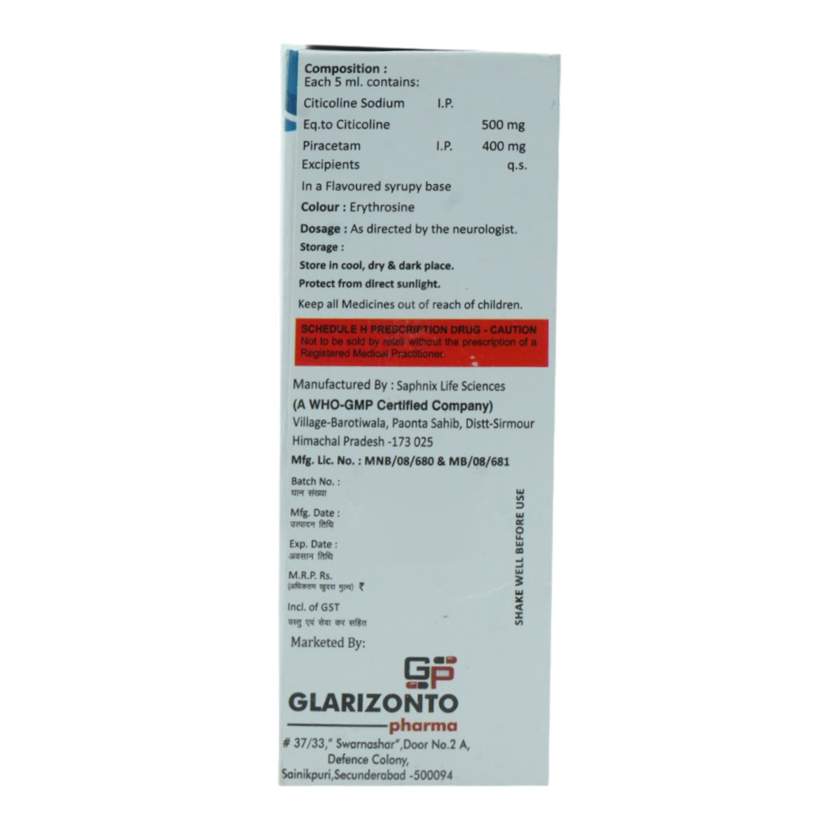 Glaricit Plus Syrup 60 ml, Pack of 1 Glaricit Plus Syrup 60 ml, Pack of 1