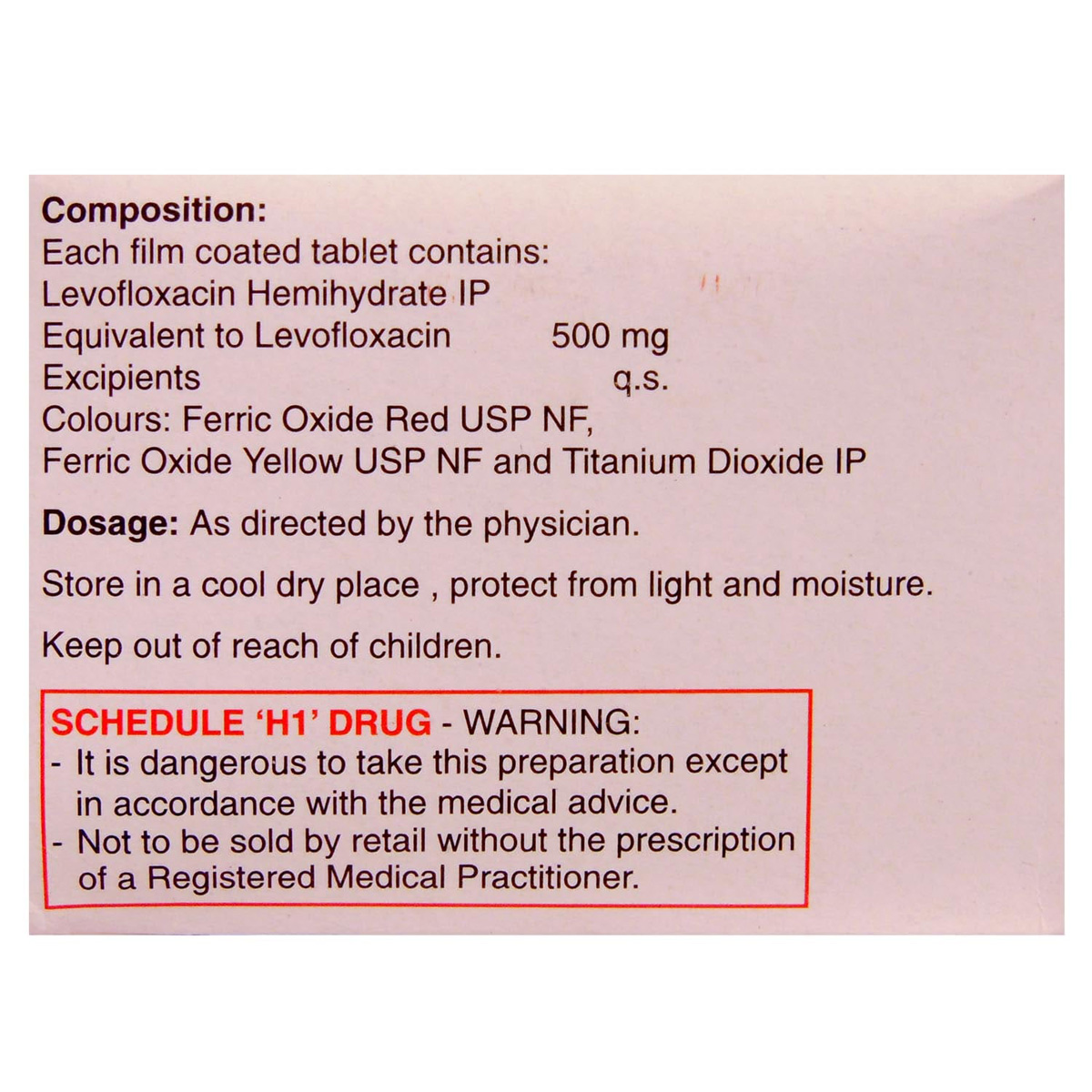 Glevo 500 Tablet 10's, Pack of 10 TABLETS Glevo 500 Tablet 10's, Pack of 10 TABLETS