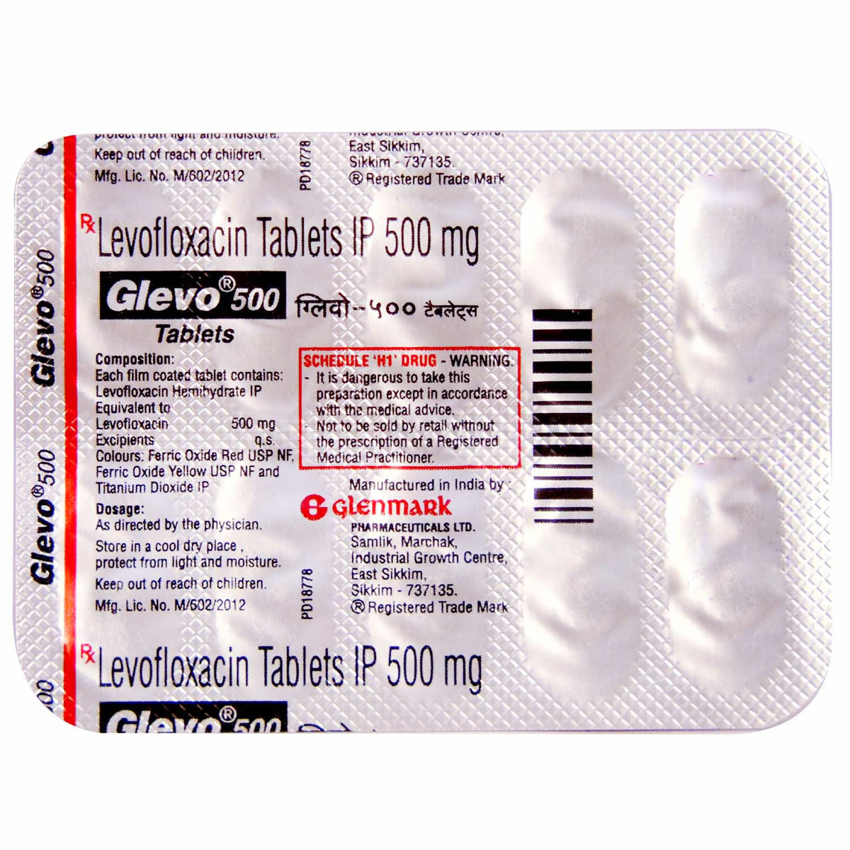 Glevo 500 Tablet 10's, Pack of 10 TABLETS Glevo 500 Tablet 10's, Pack of 10 TABLETS