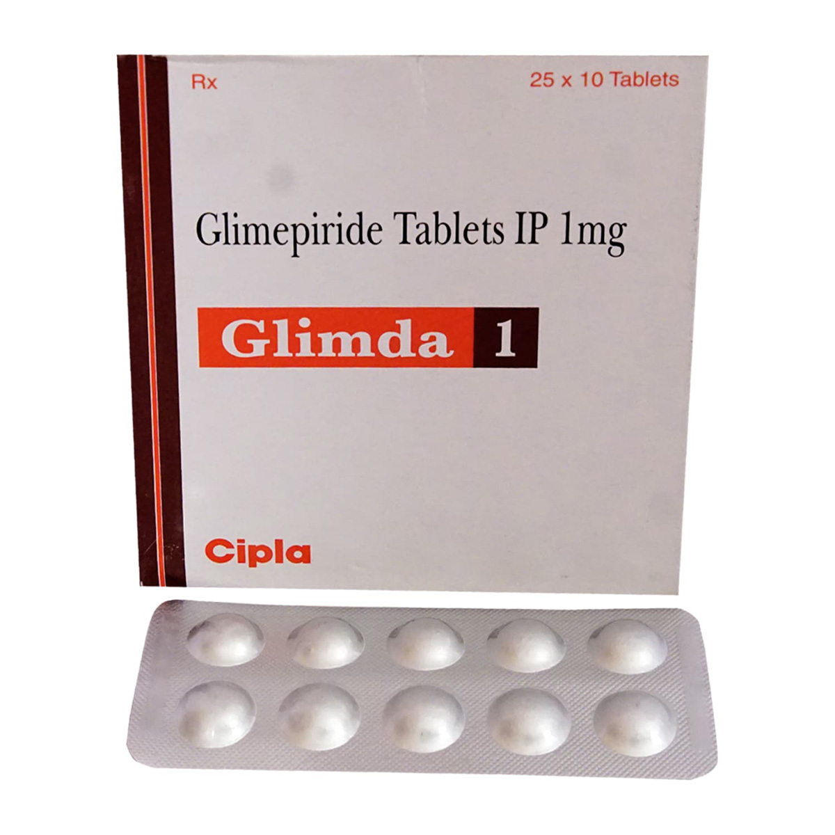 Glimda 1 Tablet 10's, Pack of 10 TABLETS Glimda 1 Tablet 10's, Pack of 10 TABLETS