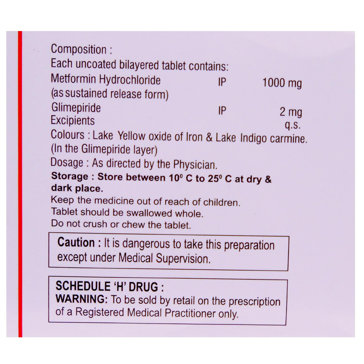 Glimisave M 2 Forte Tablet 15's, Pack of 15 TABLETS Glimisave M 2 Forte Tablet 15's, Pack of 15 TABLETS