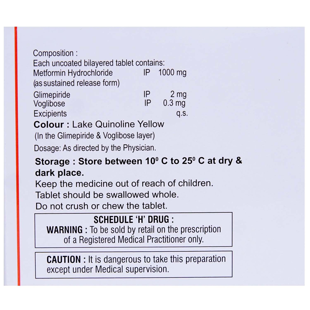 Glimisave MV 2 Forte Tablet 15's, Pack of 15 TABLETS Glimisave MV 2 Forte Tablet 15's, Pack of 15 TABLETS