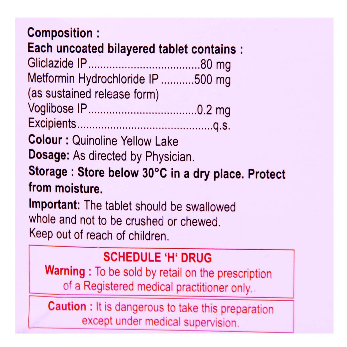 Glizid-MV Tablet 10's, Pack of 10 TABLETS Glizid-MV Tablet 10's, Pack of 10 TABLETS