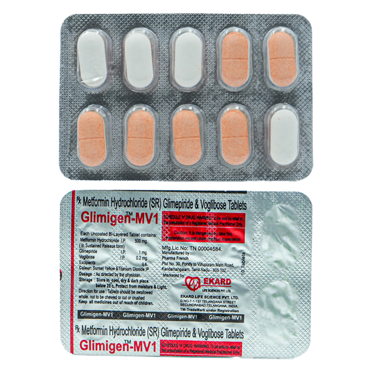 Glimigen Mv1 Tablet 10's, Pack of 10 TabletS Glimigen Mv1 Tablet 10's, Pack of 10 TabletS