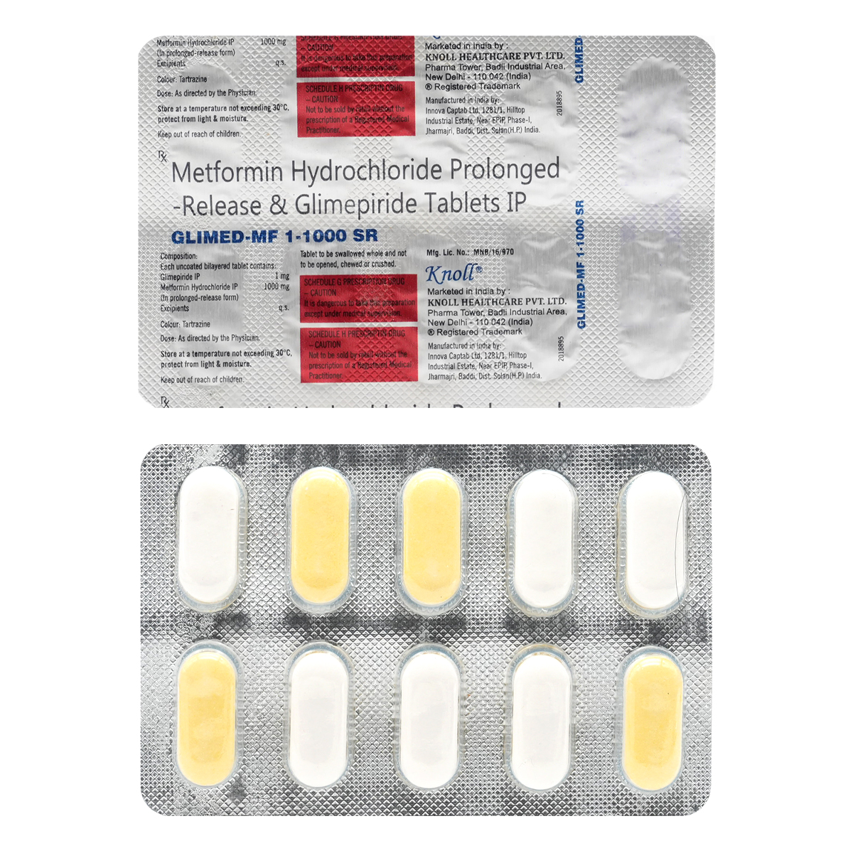 Glimed-MF 1-1000 SR Tablet 10's, Pack of 10 TABLETS Glimed-MF 1-1000 SR Tablet 10's, Pack of 10 TABLETS