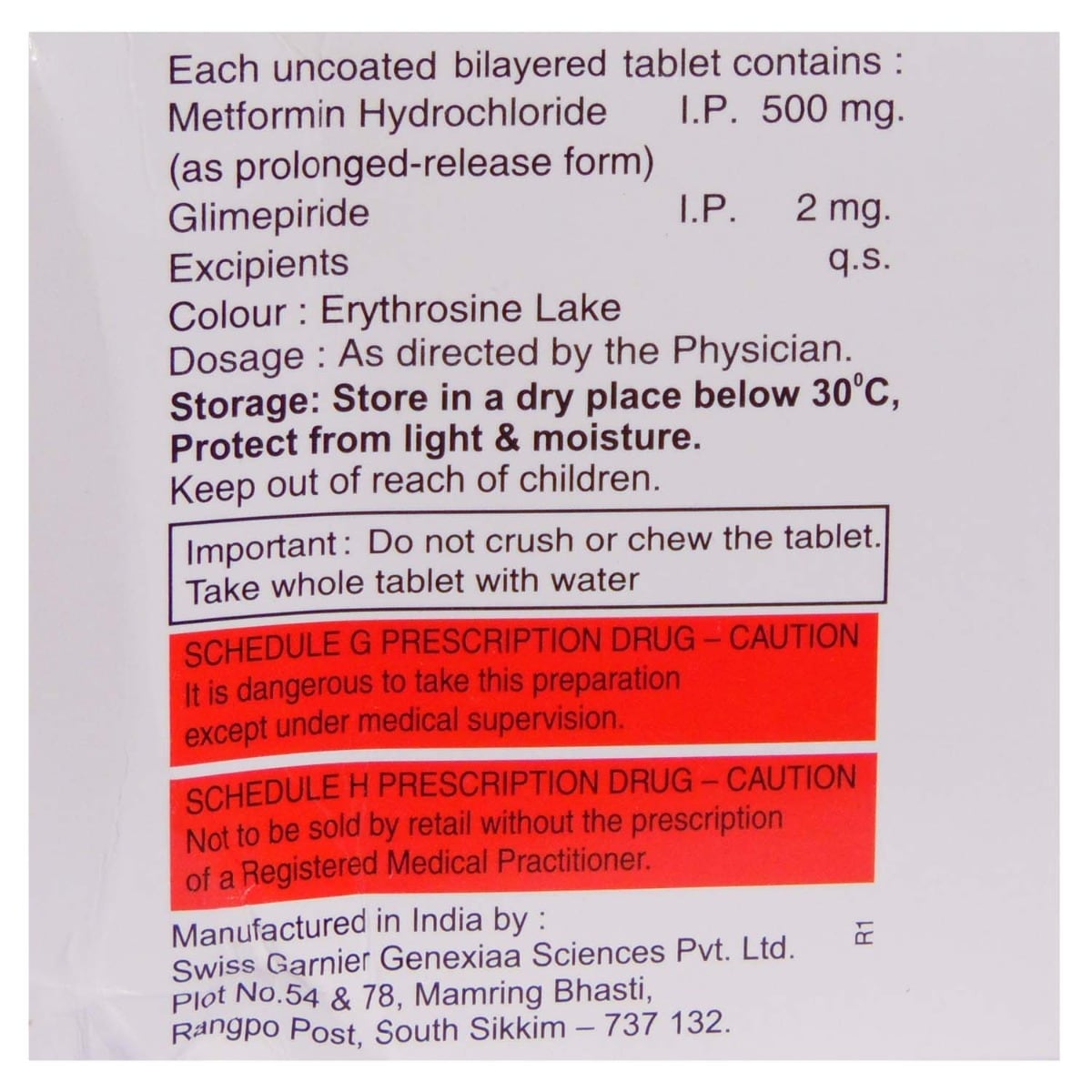 Gliminyle-M2 Tablet 15's, Pack of 15 TabletS Gliminyle-M2 Tablet 15's, Pack of 15 TabletS