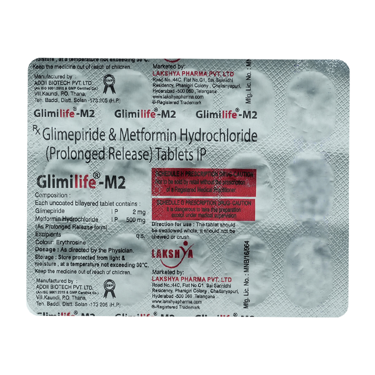 Glimilife-M2 Tablet 15's, Pack of 15 TabletS Glimilife-M2 Tablet 15's, Pack of 15 TabletS