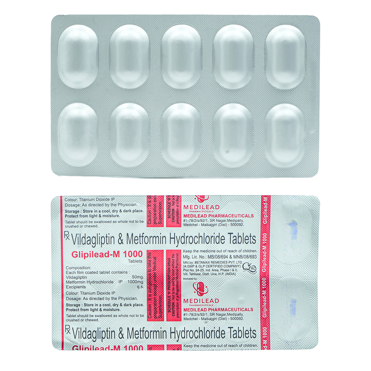 Glipilead M 1000 Tablet 10's, Pack of 10 TABLETS Glipilead M 1000 Tablet 10's, Pack of 10 TABLETS