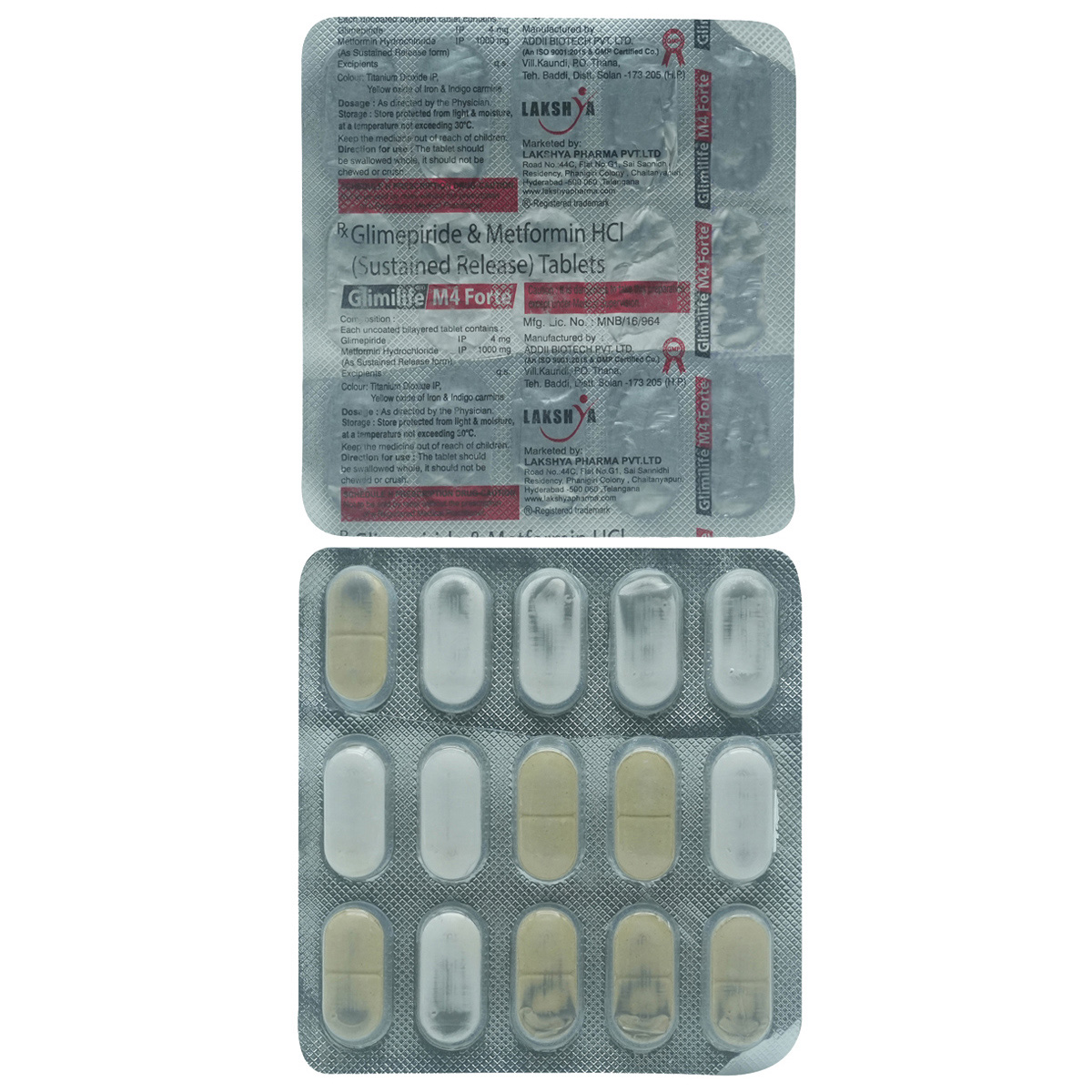 GLIMILIFE M4 FORTE TABLETS 15'S, Pack of 15 TABLETS GLIMILIFE M4 FORTE TABLETS 15'S, Pack of 15 TABLETS