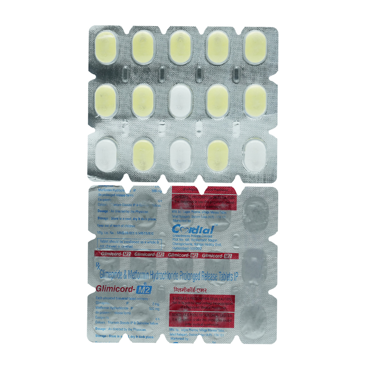 Glimicord M2 Tablet 15's, Pack of 15 TABLETS Glimicord M2 Tablet 15's, Pack of 15 TABLETS