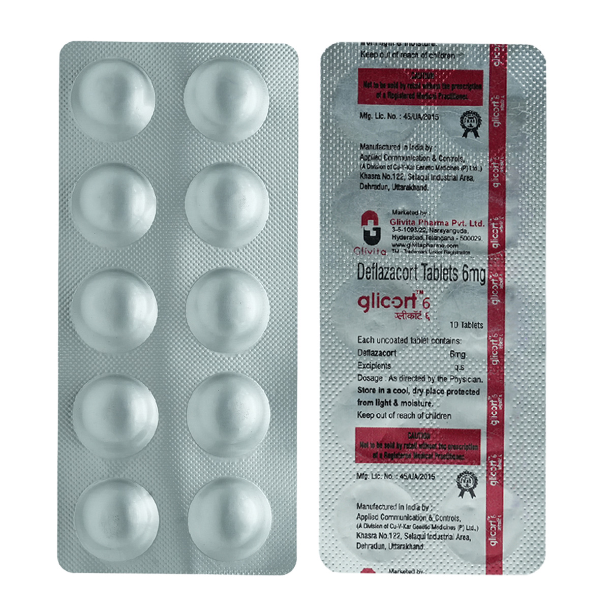 Glicort 6 Tablet 10's, Pack of 10 TABLETS Glicort 6 Tablet 10's, Pack of 10 TABLETS