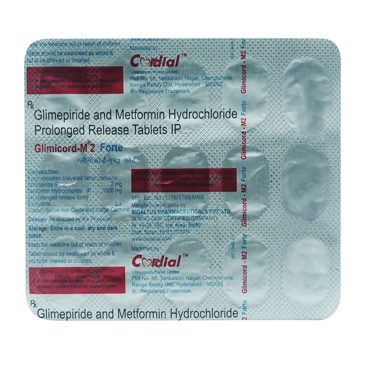 Glimicord-M 2 Forte Tablet 15's, Pack of 15 TABLETS Glimicord-M 2 Forte Tablet 15's, Pack of 15 TABLETS