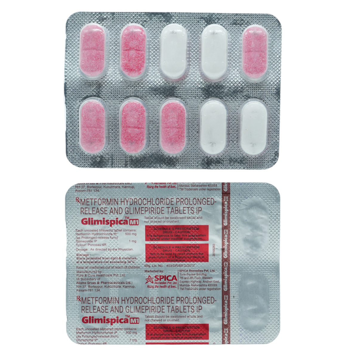 Glimispica M1 Tablet 10's, Pack of 10 TABLETS Glimispica M1 Tablet 10's, Pack of 10 TABLETS