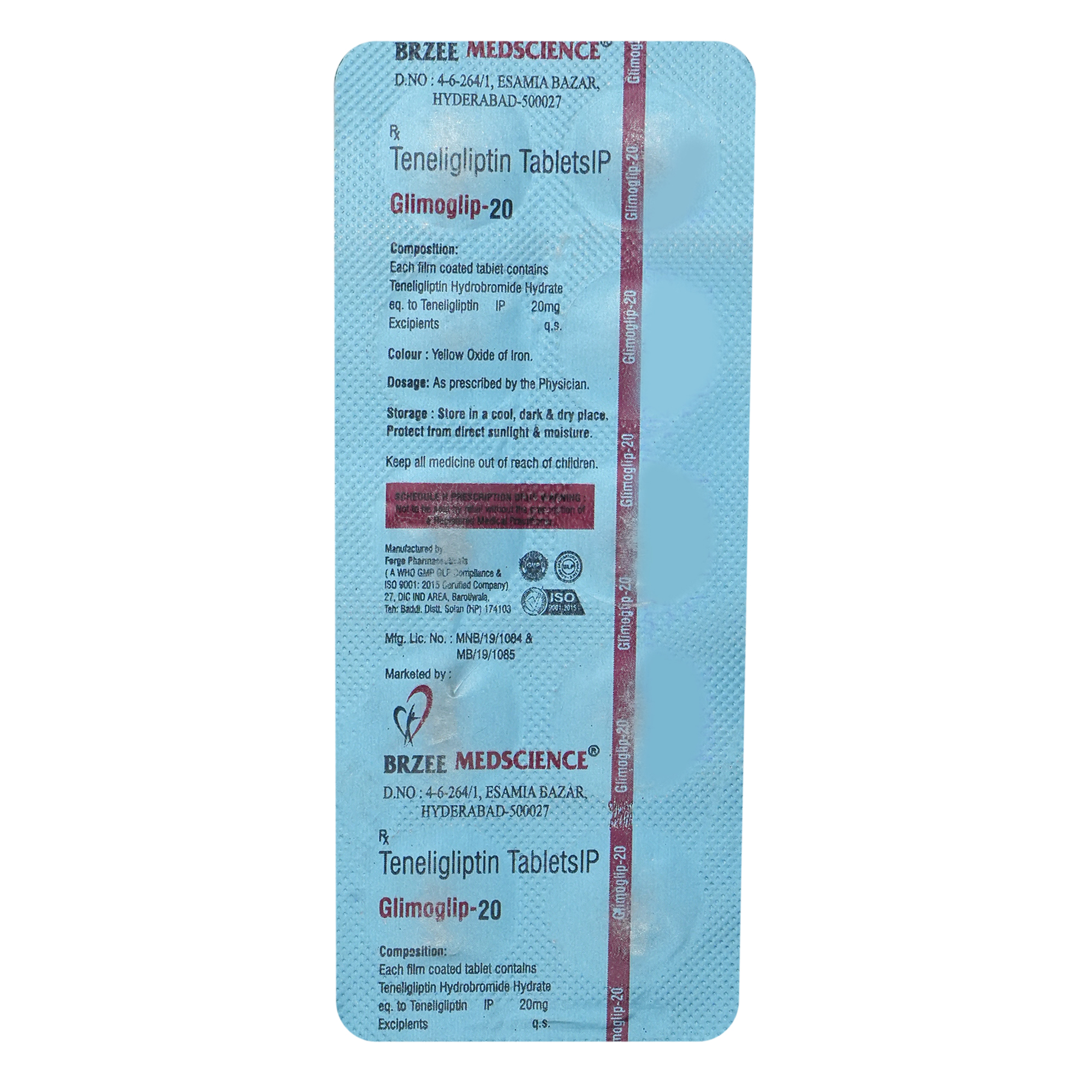 Glimoglip-20 Tablet 10's, Pack of 10 TABLETS Glimoglip-20 Tablet 10's, Pack of 10 TABLETS