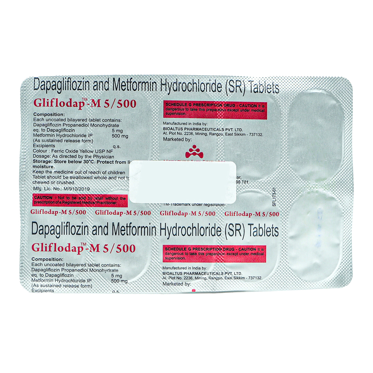 Gliflodap-M 5/500 Tablet 10's, Pack of 10 TABLETS Gliflodap-M 5/500 Tablet 10's, Pack of 10 TABLETS