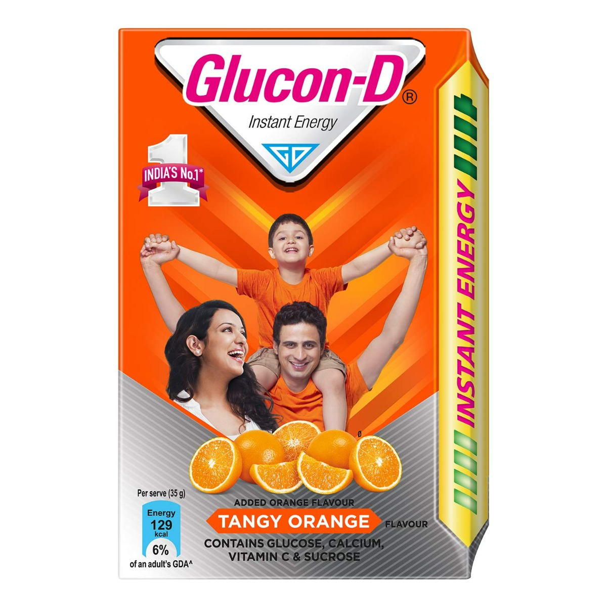 Glucon-D Instant Energy Drink Tangy Orange Flavour Powder, 450 gm Refill Pack, Pack of 1 Glucon-D Instant Energy Drink Tangy Orange Flavour Powder, 450 gm Refill Pack, Pack of 1