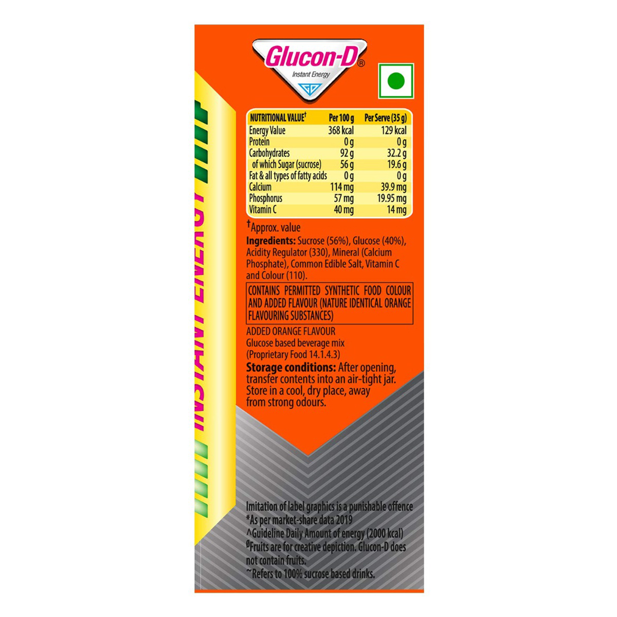 Glucon-D Instant Energy Drink Tangy Orange Flavour Powder, 200 gm Refill Pack, Pack of 1 Glucon-D Instant Energy Drink Tangy Orange Flavour Powder, 200 gm Refill Pack, Pack of 1