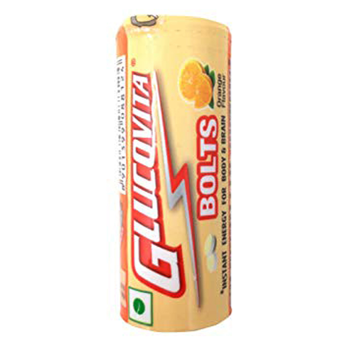 Glucovita Orange Flavour Bolts, 18 gm, Pack of 1