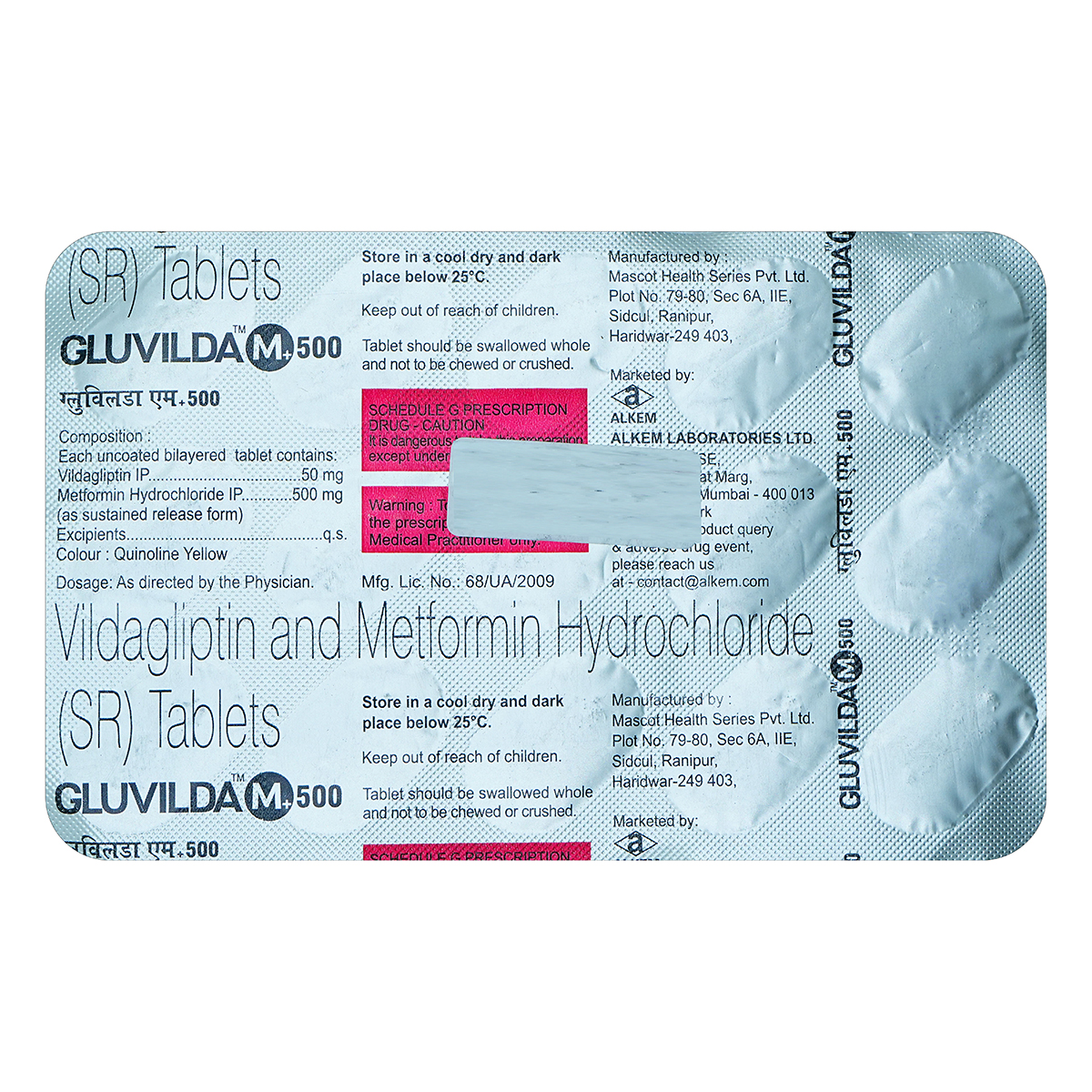 Buy Gluvilda-M 500 Tablet 15's Online