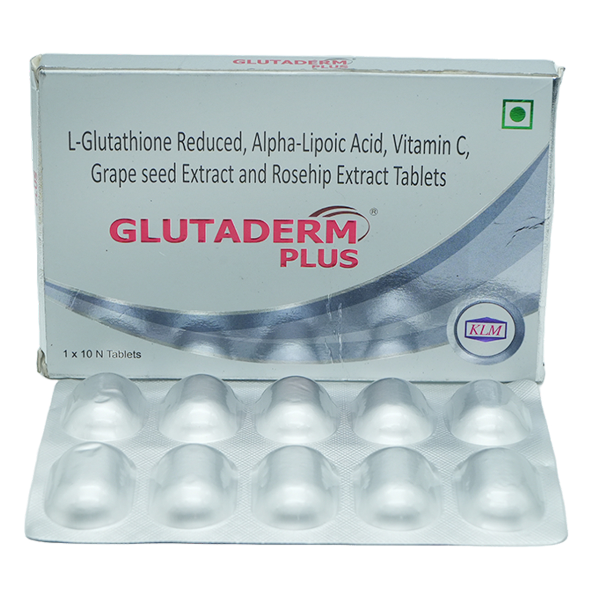 Glutaderm Plus Tablet 10's, Pack of 10 TABLETS Glutaderm Plus Tablet 10's, Pack of 10 TABLETS