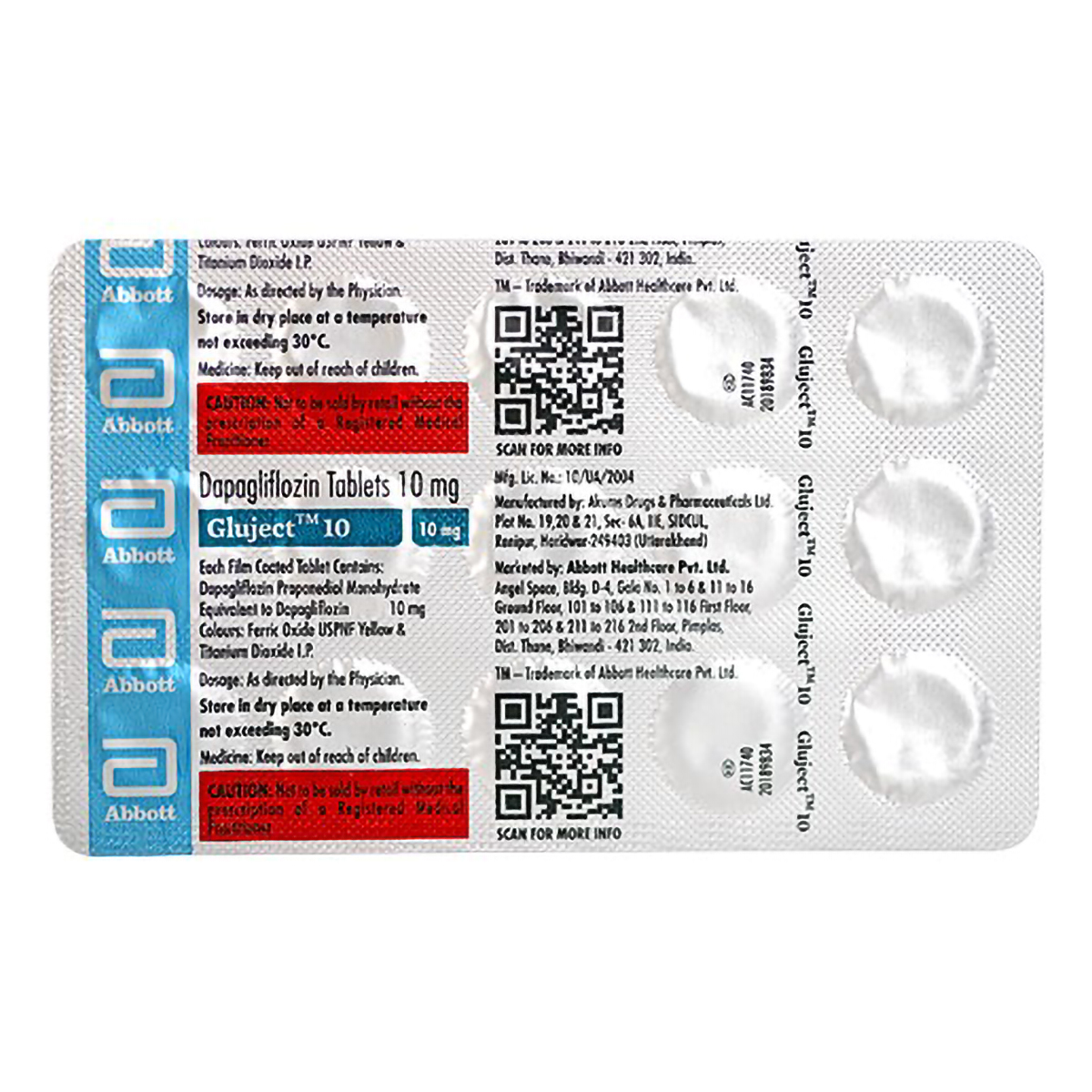 Gluject 10 Tablet 15's, Pack of 15 TabletS Gluject 10 Tablet 15's, Pack of 15 TabletS