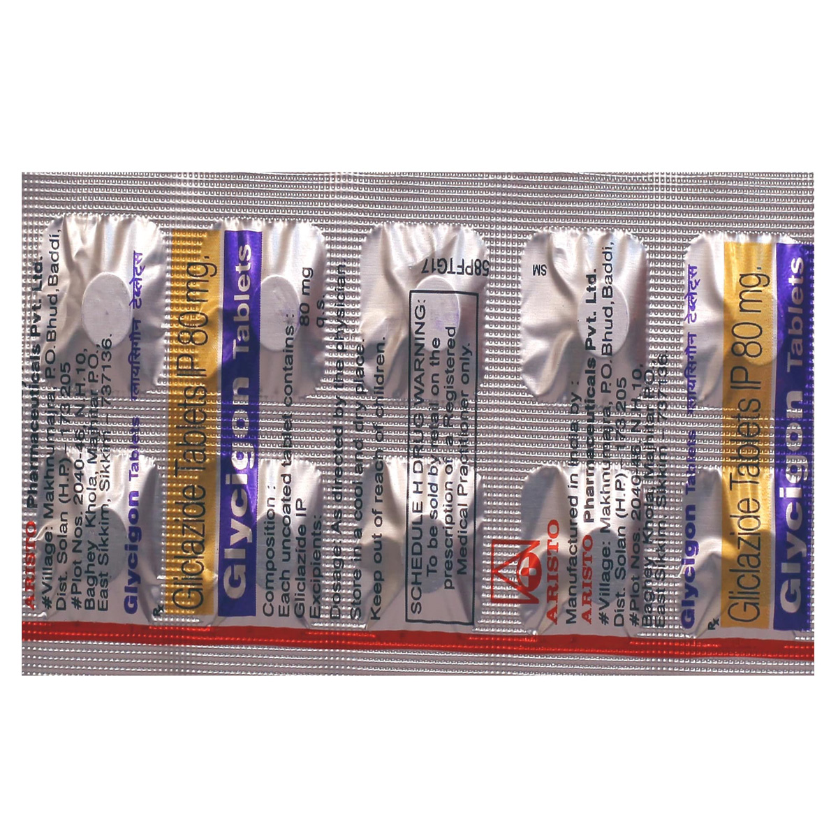 Glycigon 80 Tablet 10's, Pack of 10 TABLETS Glycigon 80 Tablet 10's, Pack of 10 TABLETS