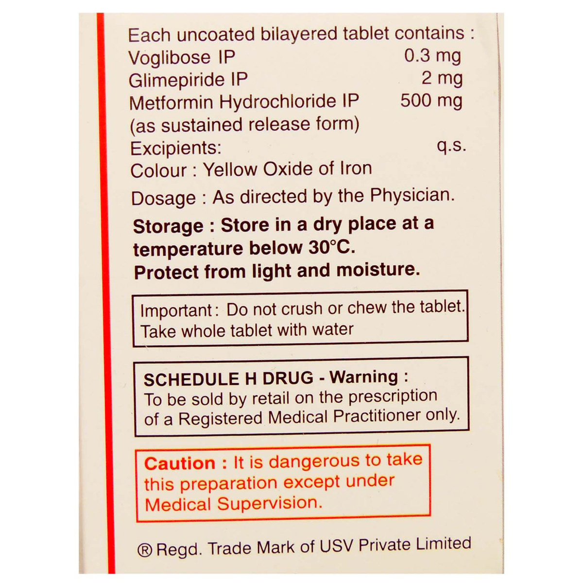 Glycomet Trio 2/.03 Tablet 10's, Pack of 10 TABLETS Glycomet Trio 2/.03 Tablet 10's, Pack of 10 TABLETS