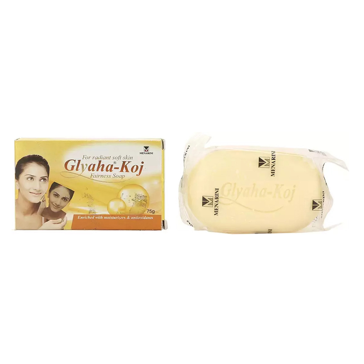 Glyaha-Koj Fairness Soap 75 gm | With Moisturises & Antioxidants | For Radiant Soft Skin, Pack of 1 Glyaha-Koj Fairness Soap 75 gm | With Moisturises & Antioxidants | For Radiant Soft Skin, Pack of 1