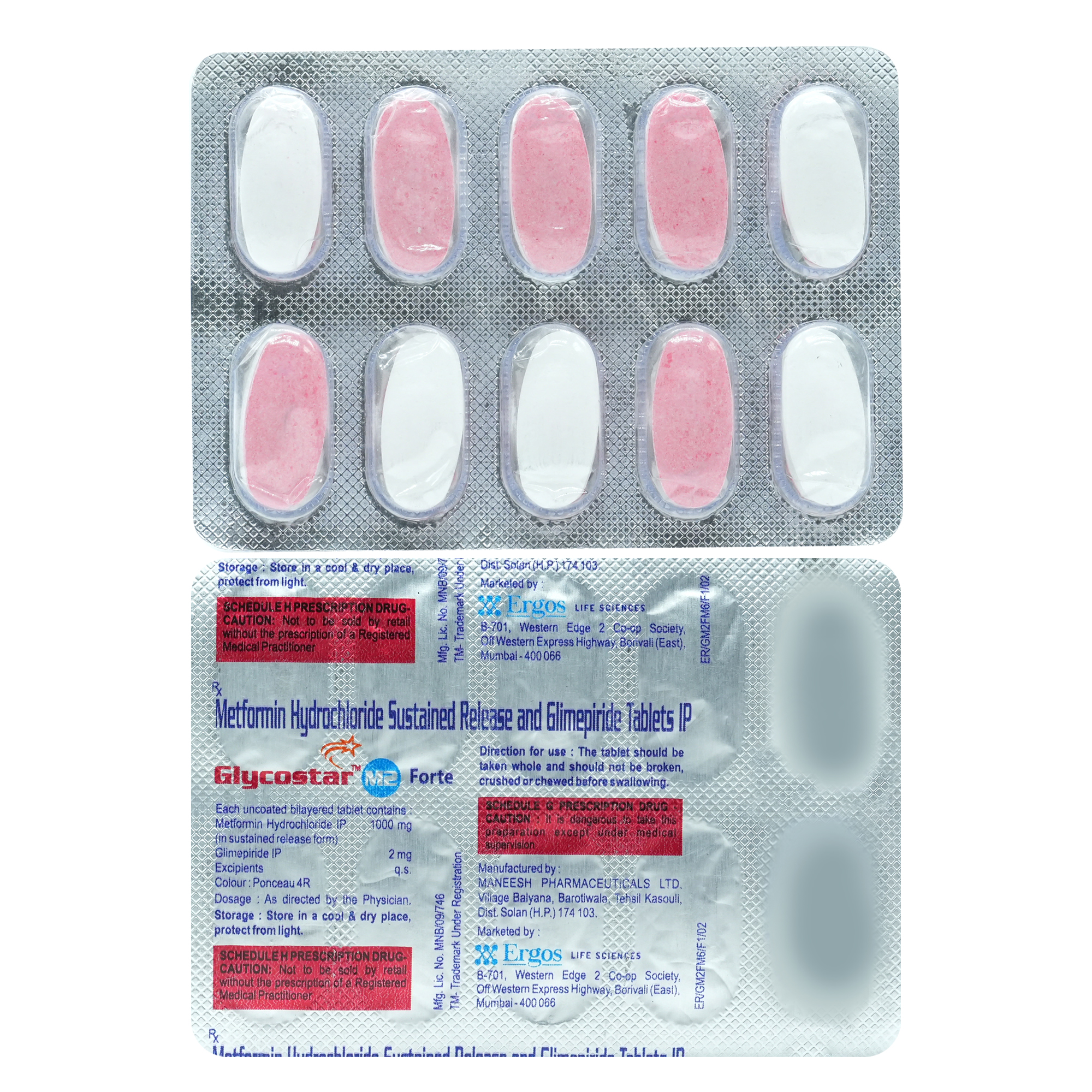 Glycostar M2 Forte Tablet 10'S, Pack of 10 Glycostar M2 Forte Tablet 10'S, Pack of 10