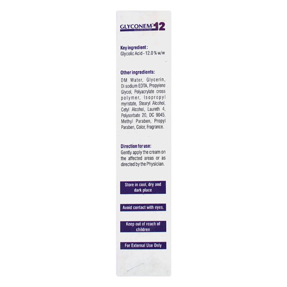 Glyconem Cream 30 gm, Pack of 1 CREAM Glyconem Cream 30 gm, Pack of 1 CREAM