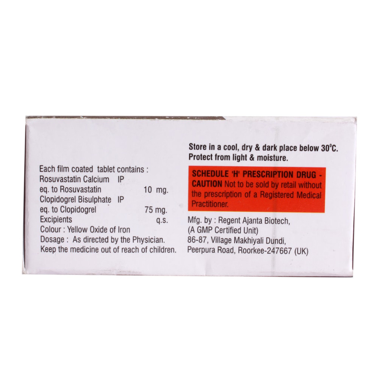 Glyrova CV 10 Tablet 10's, Pack of 10 TABLETS Glyrova CV 10 Tablet 10's, Pack of 10 TABLETS