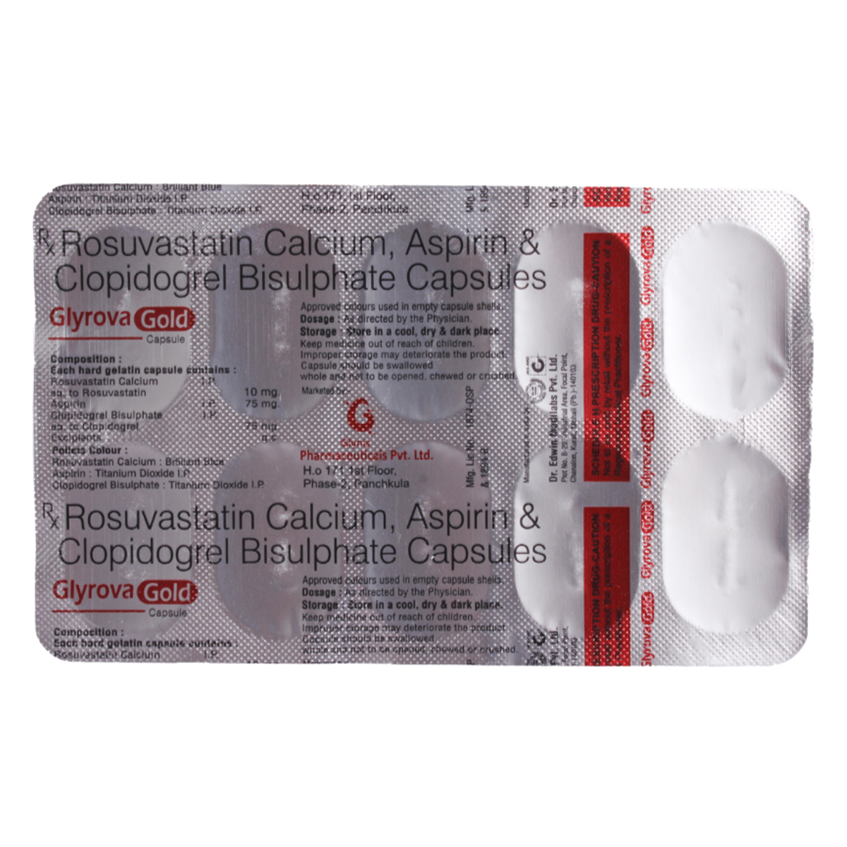 Glyrova Gold Capsule 10's, Pack of 10 CAPSULES Glyrova Gold Capsule 10's, Pack of 10 CAPSULES