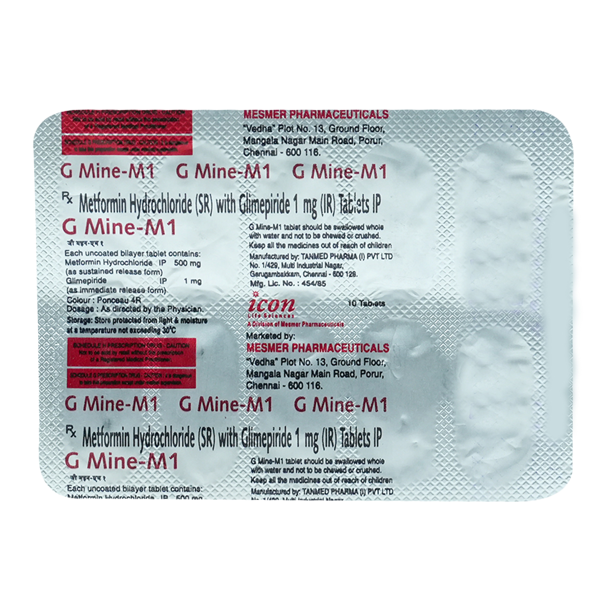 G Mine-M1 Tablet 10's, Pack of 10 TabletS G Mine-M1 Tablet 10's, Pack of 10 TabletS